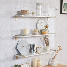Nordic marble word divider wall shelf wall mount